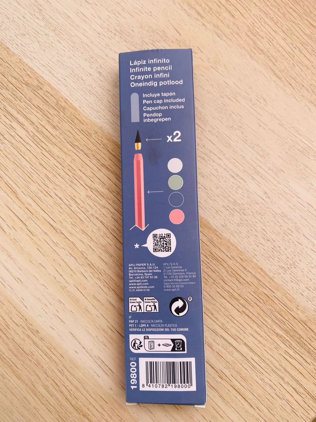 Lapiz infinito HB marca APLI