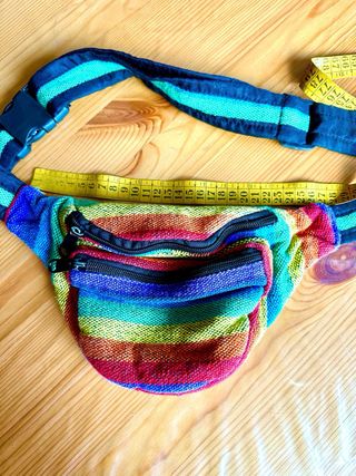 Riñonera de rayas de colores