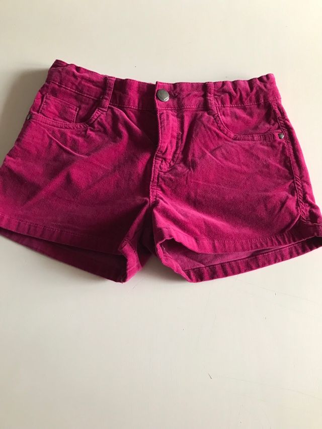 Pantalon corto niña pana