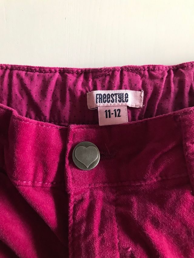 Pantalon corto niña pana