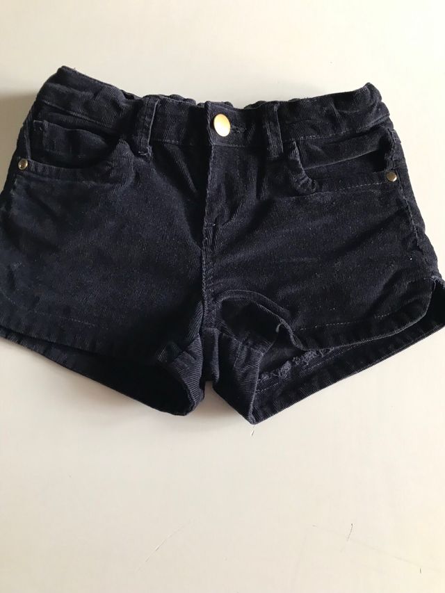 Pantalón corto niña pana