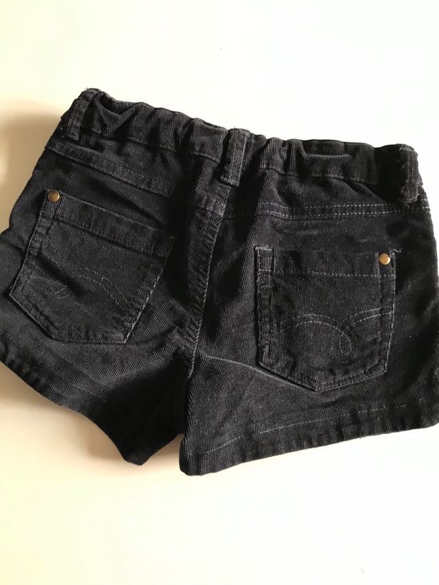 Pantalón corto niña pana