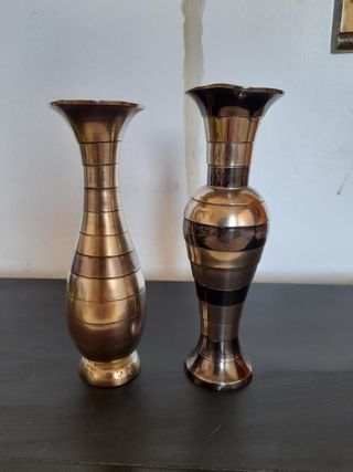 Coppia di vasi vintege in ottone,originari dell'Eg