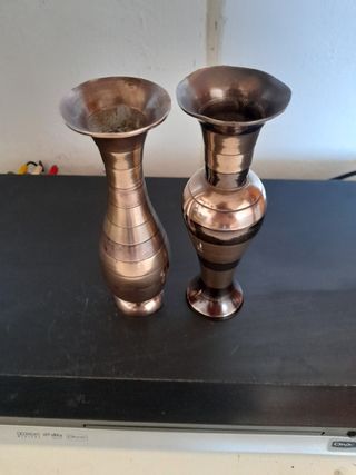 Coppia di vasi vintege in ottone,originari dell'Eg