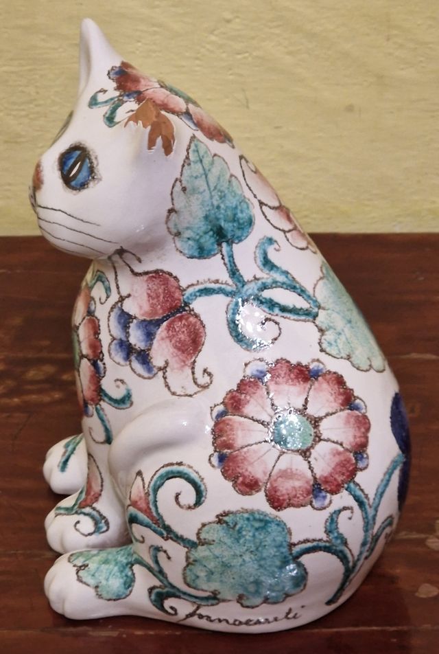 Gatto ceramica Innocenti vintage