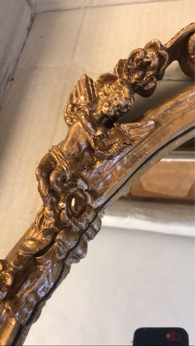 Console antica dorata stile Barocco