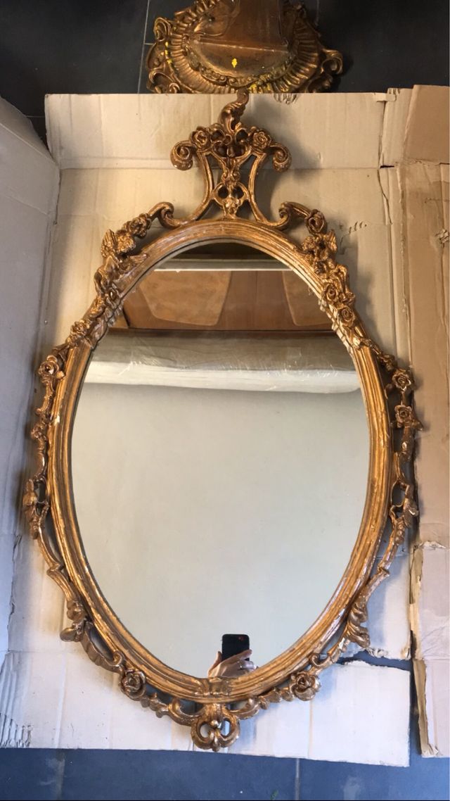 Console antica dorata stile Barocco