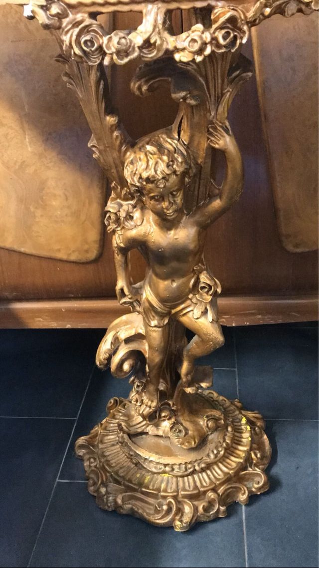 Console antica dorata stile Barocco