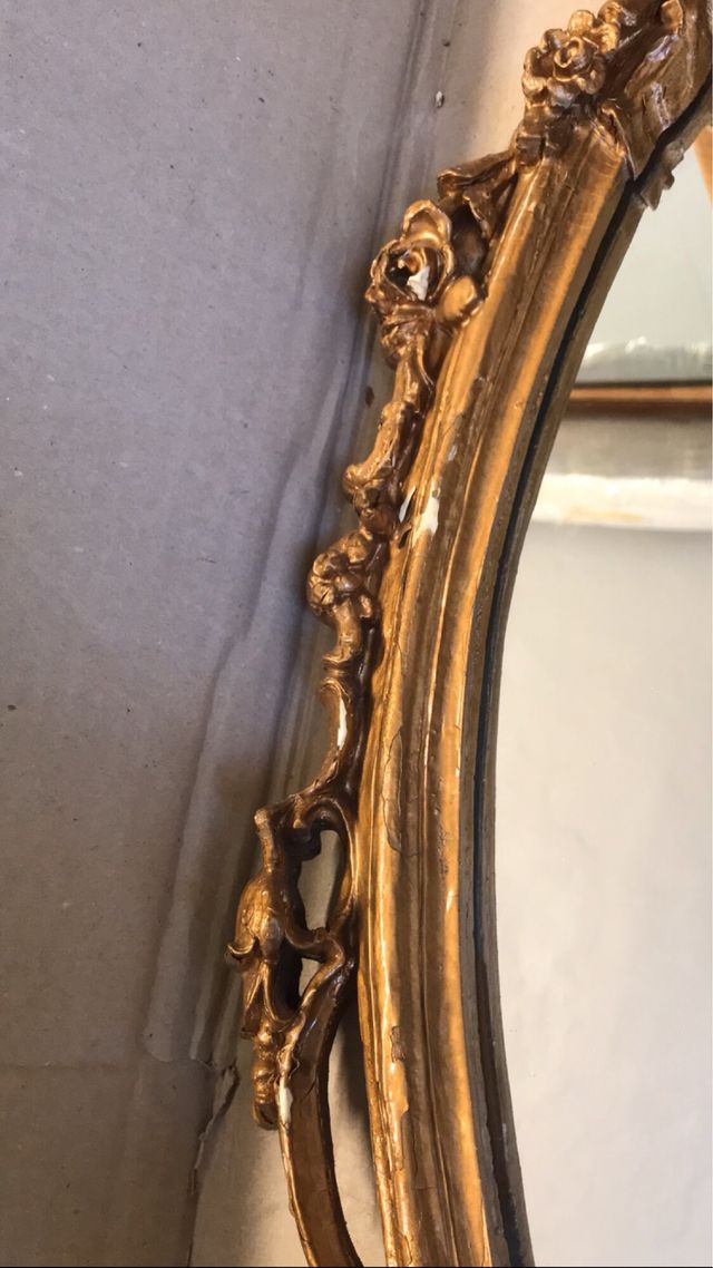 Console antica dorata stile Barocco