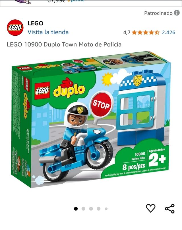 Lego duplo Moto policía
