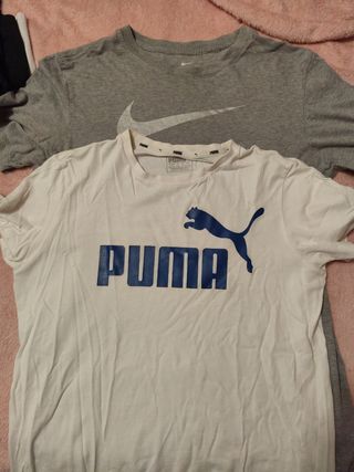 3 Camisetas Nike y Puma