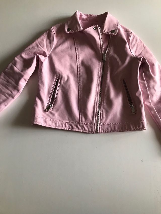 Cazadora niña rosa