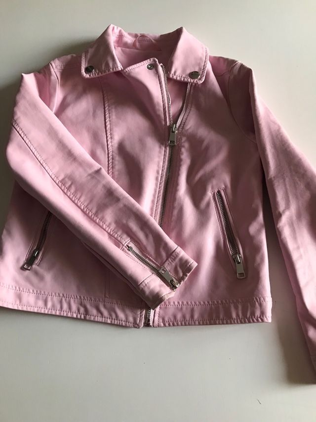 Cazadora niña rosa