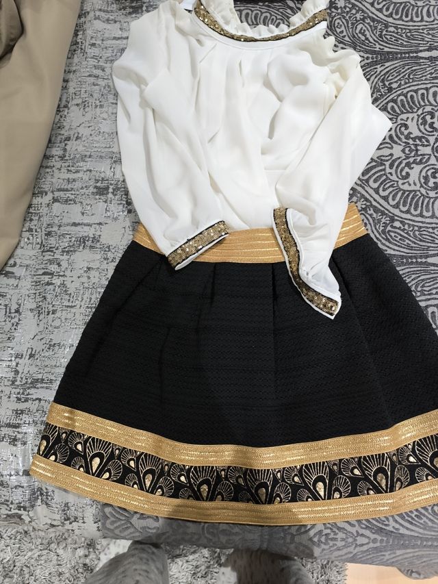 Camisa y falda fiesta