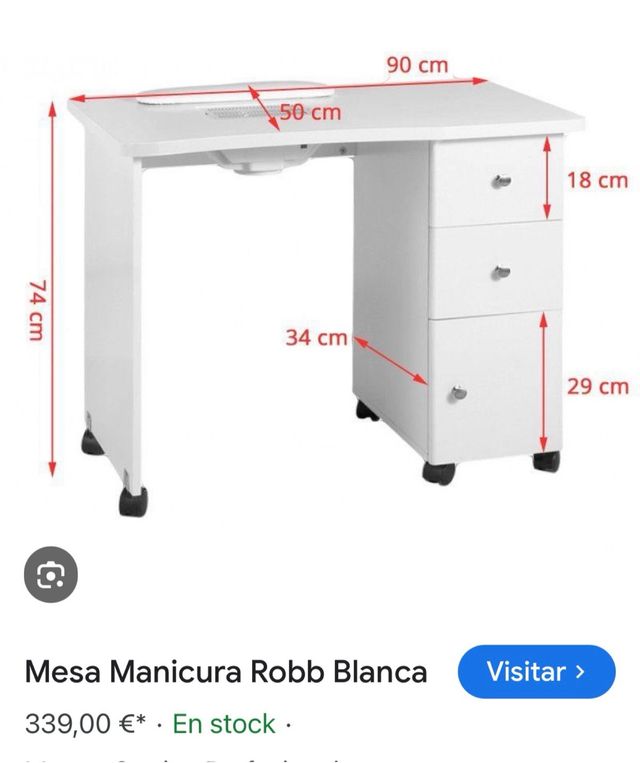 Se vende mesa de manicura