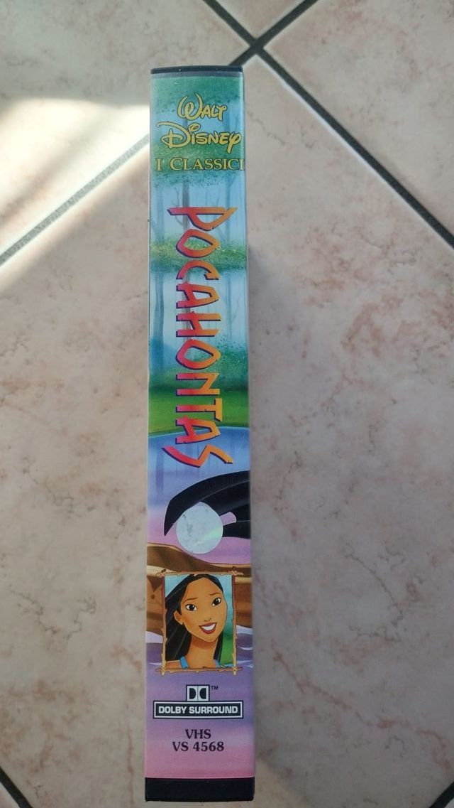 VHS Pocahontas (1996) 🌿🌊🎬 + Fogli Illustrativi