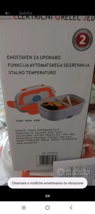 Scaldavivande elettrico