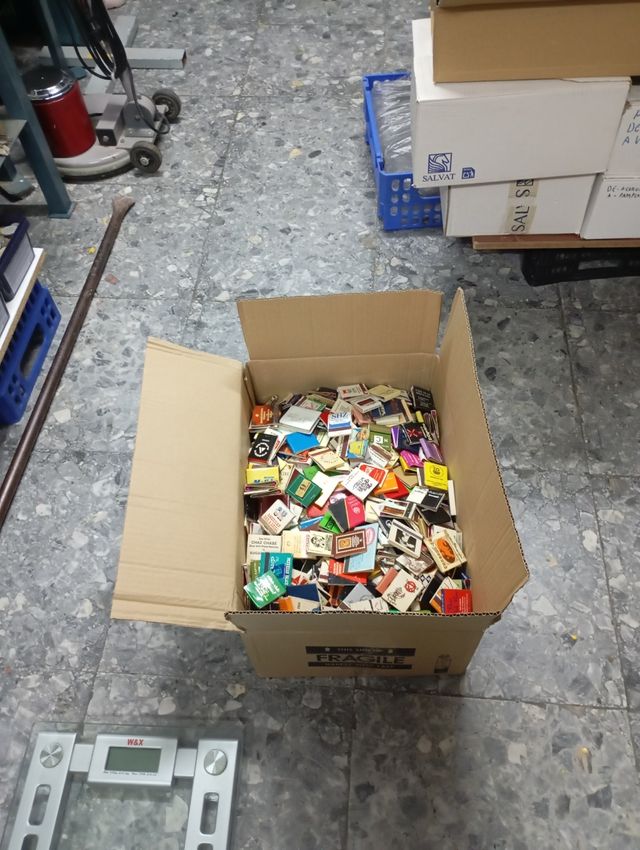 scatole di fiammiferi