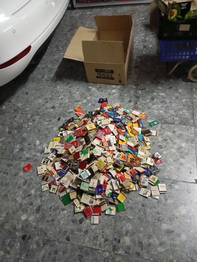 scatole di fiammiferi