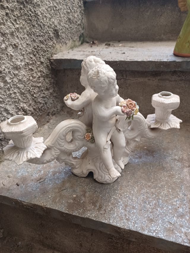 portacandele in porcellana