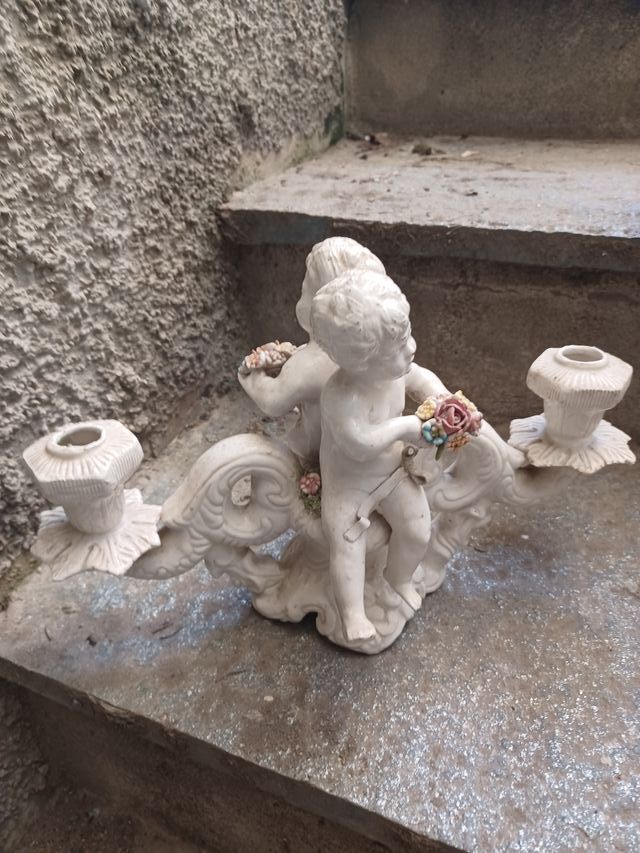 portacandele in porcellana