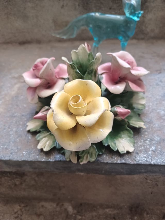 portacandele in porcellana