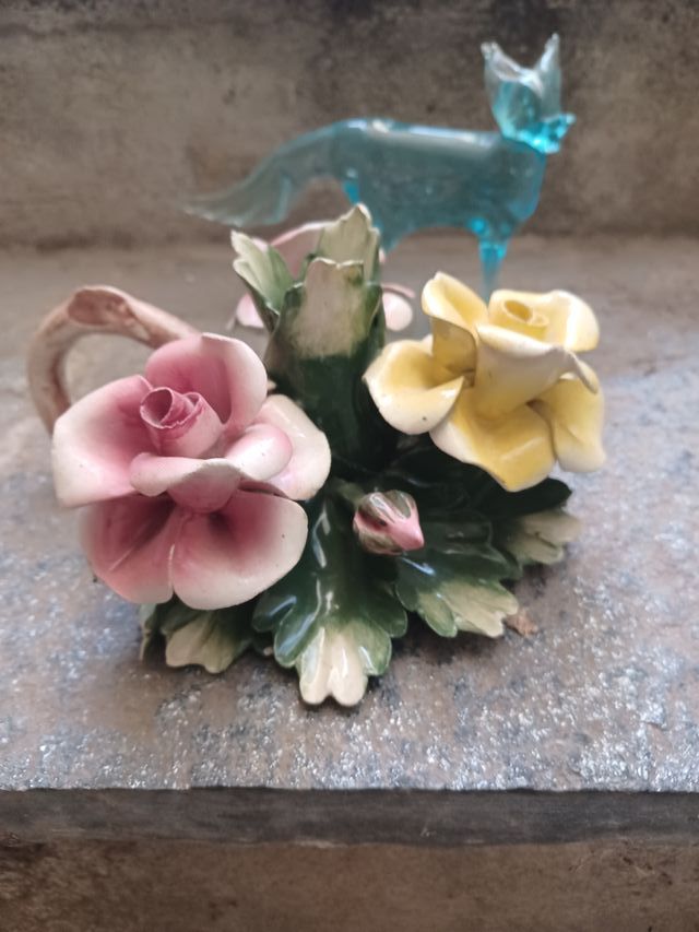 portacandele in porcellana