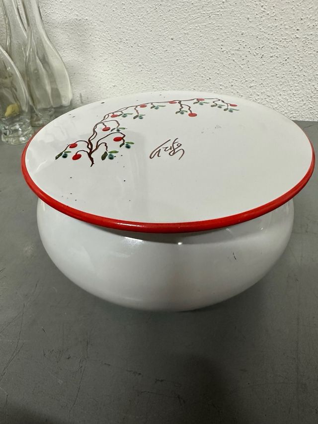 Barattolo ceramica De Ruta con coperchio