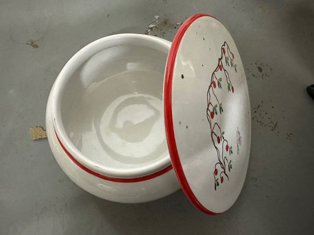 Barattolo ceramica De Ruta con coperchio