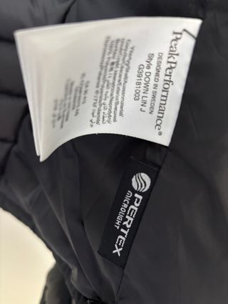 Peak Performance chaqueta plumas esquí, montaña 