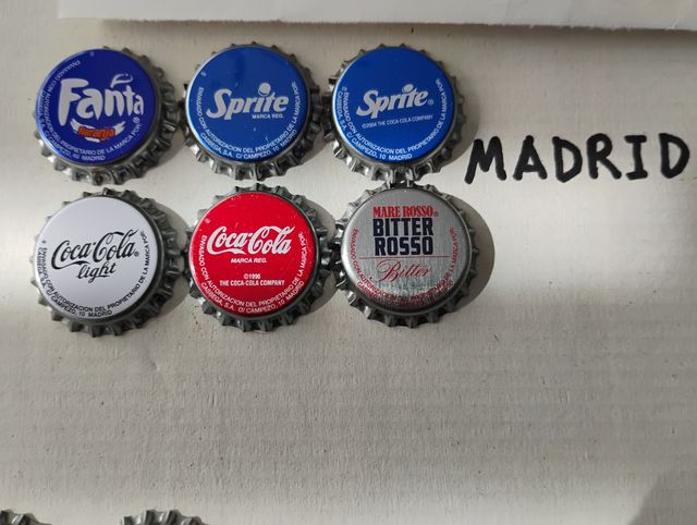 Chapas de refrescos de Madrid