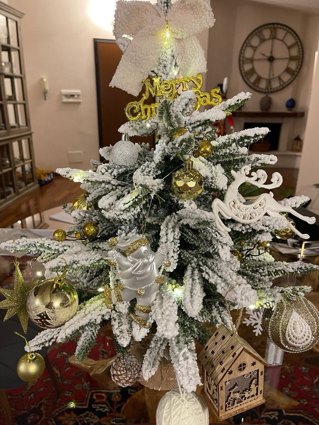 Albero con decorazioni