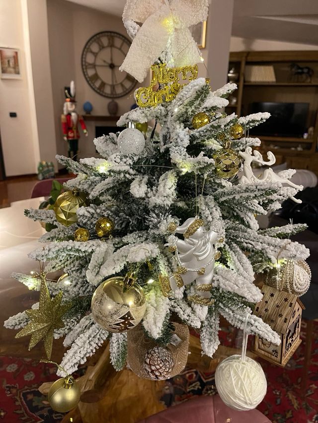 Albero con decorazioni