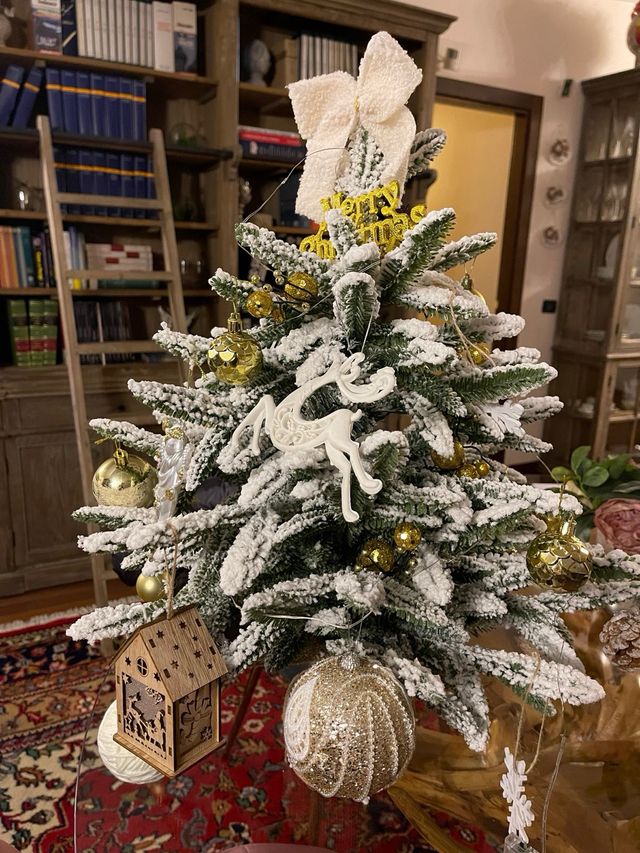 Albero con decorazioni