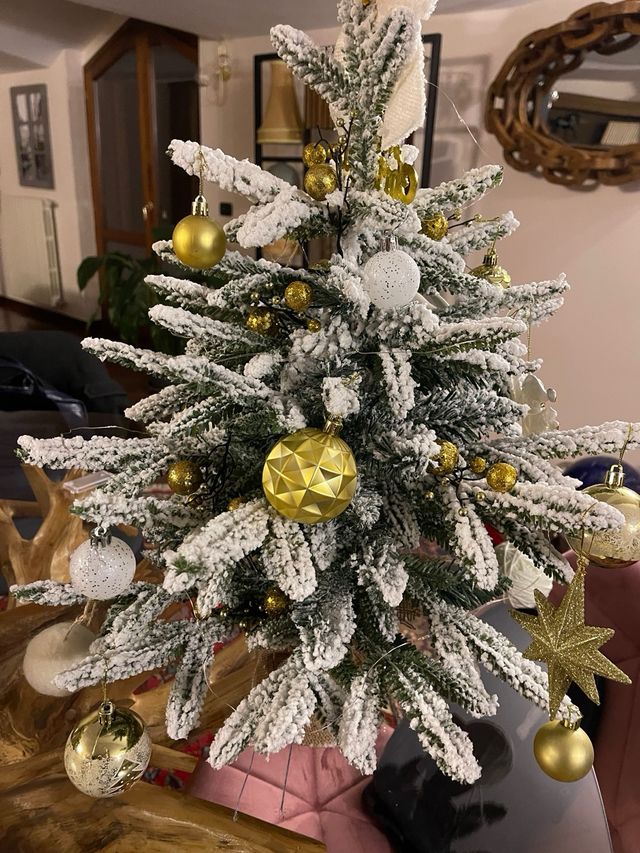 Albero con decorazioni
