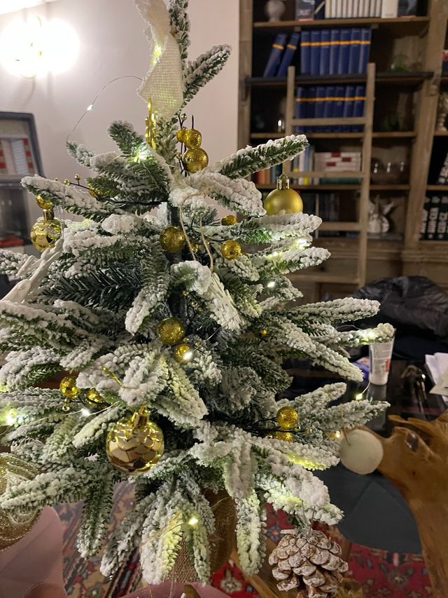 Albero con decorazioni
