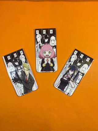3 magnet bookmarks anime/manga spy x family