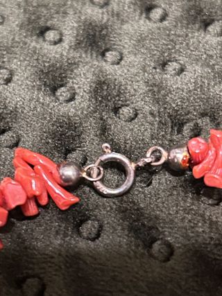 Collar y pendientes coral mediterráneo 