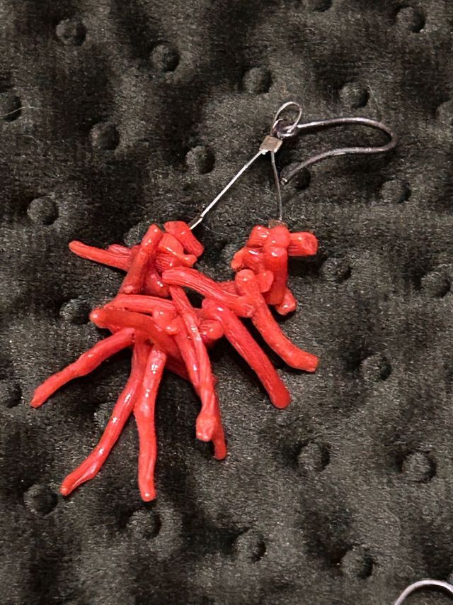 Collar y pendientes coral mediterráneo 