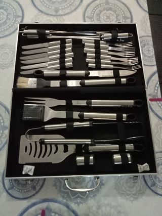 Maletín utensilios barbacoa