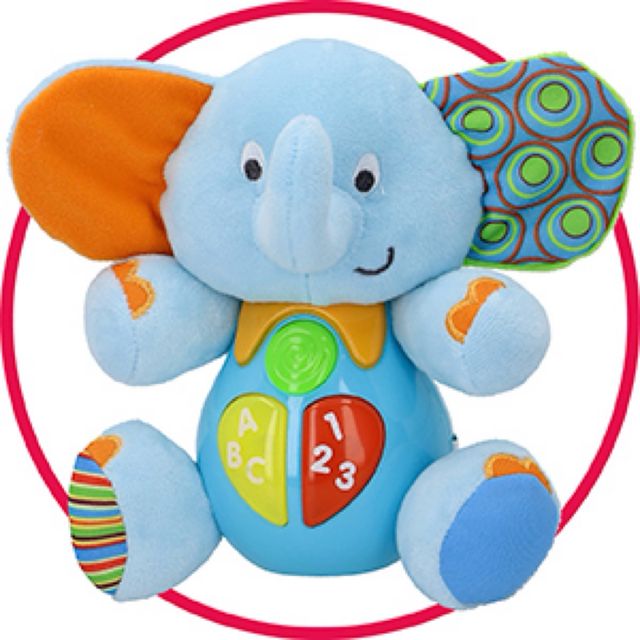 Peluche elefante parlante per neonati