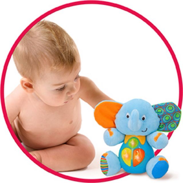 Peluche elefante parlante per neonati