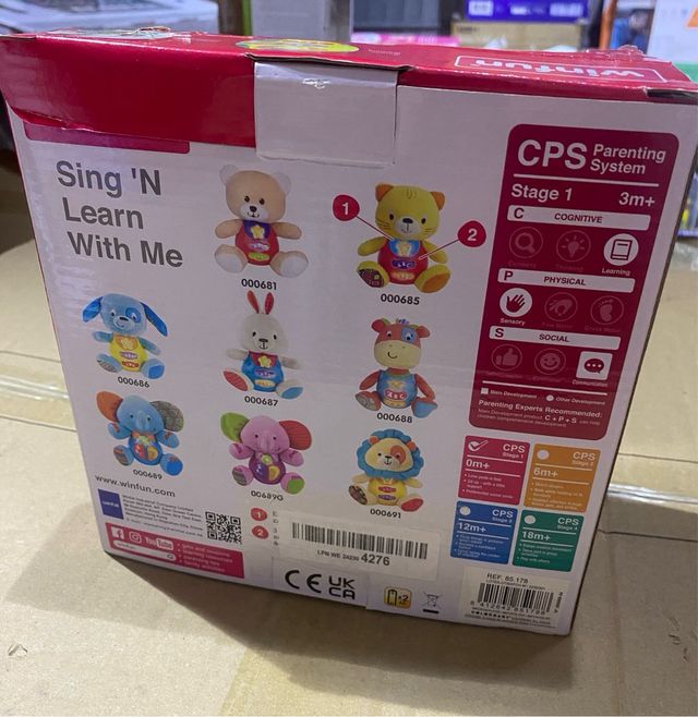 Peluche elefante parlante per neonati