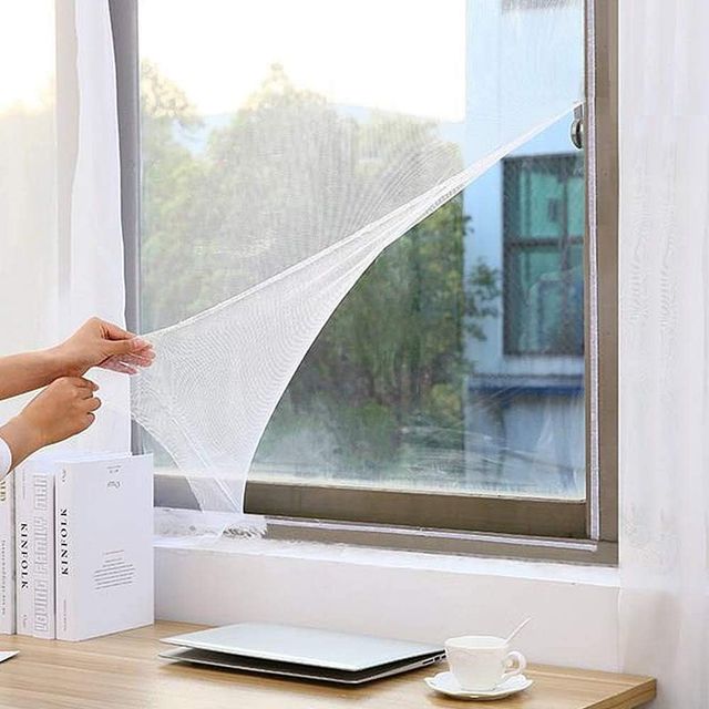 Malla Blanca mosquitera de 150 x 130 cm ventana