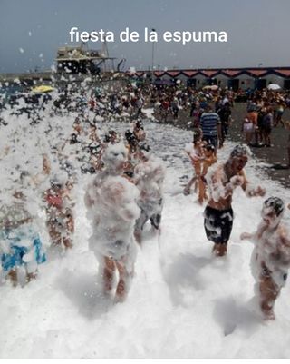 Cañón de nieve y espuma