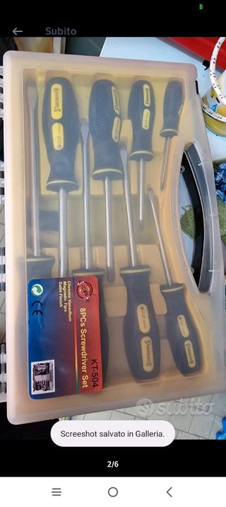 Kit 8 cacciavite in valigetta 