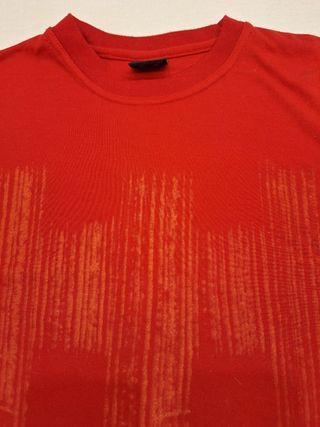 Camiseta manga corta roja para chico
