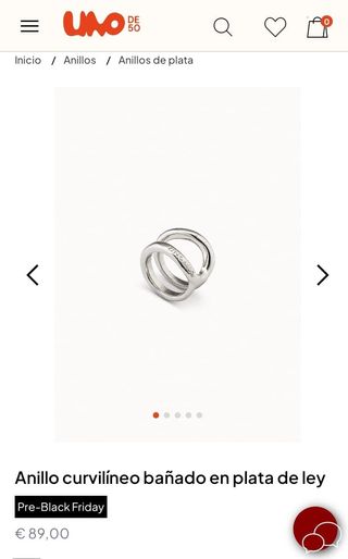 Anillo Unode50.