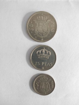 Monedas de España antiguas pesetas