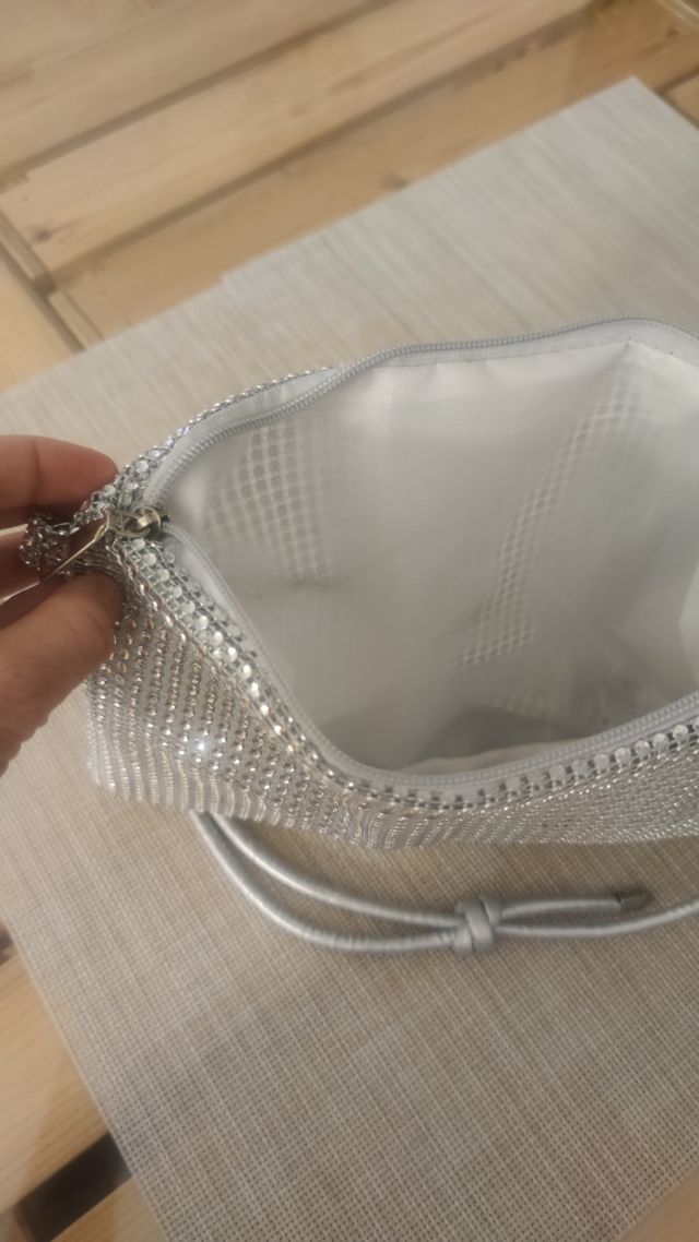 Bolso de fiesta plateado
